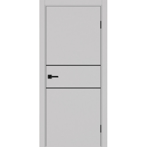 Неаполь_203 молдинг алюм.чёрн. ЭКО-шпон Пепельный