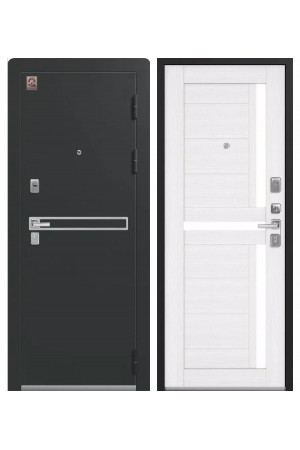 Входная дверь Центурион LUX-3 (Черный муар - Сноу)